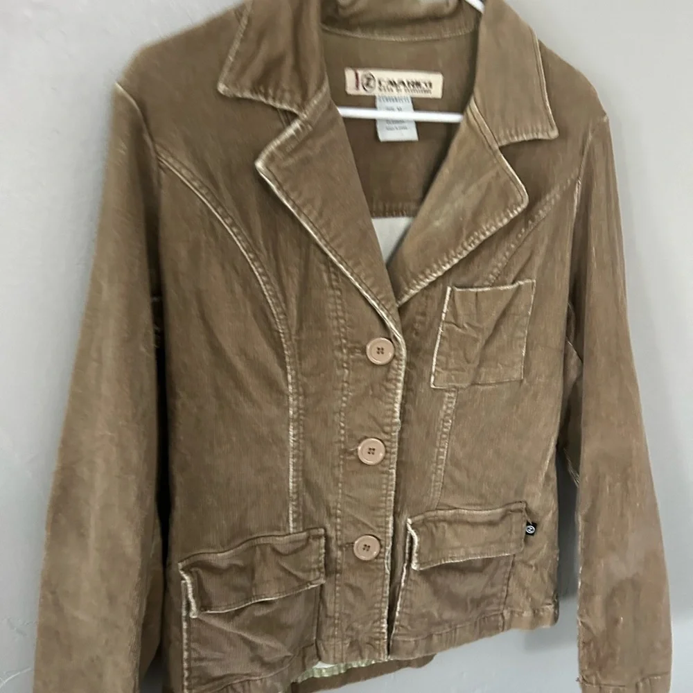 Z. Cavaricci Y2K Vintage 90s Tan Women's Blazer‎ Jacket
